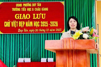 Giao lưu viết chữ đẹp năm 2025-2026