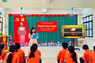 TỔ CHỨC GIAO LƯU TÀI NĂNG TIẾNG ANH CẤP TRƯỜNG.  NĂM HỌC 2025-2026